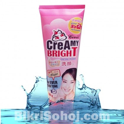Creamy bright face wash